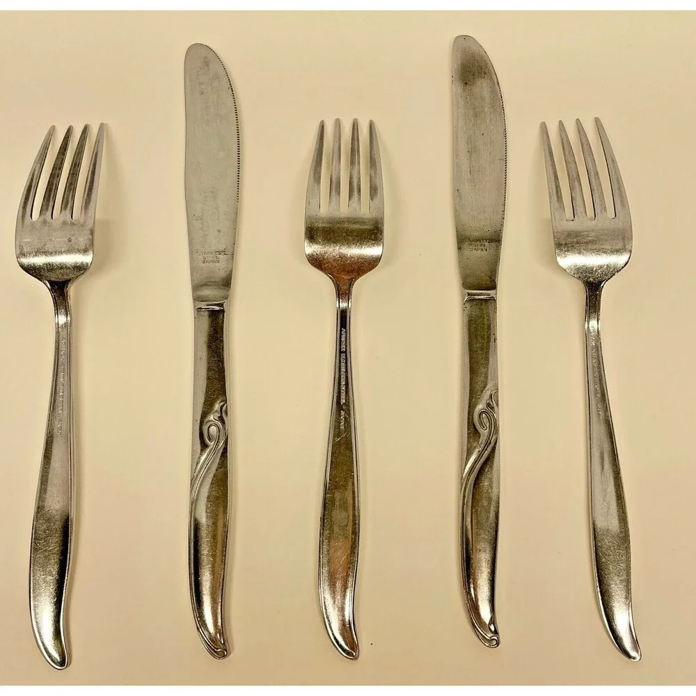 Vintage Armack  AMK9 Stainless Steel Flatware Set of 3-7